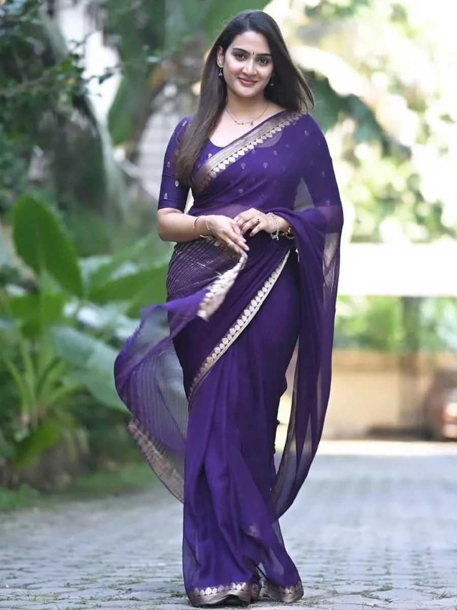 Pure Chiffon Saree