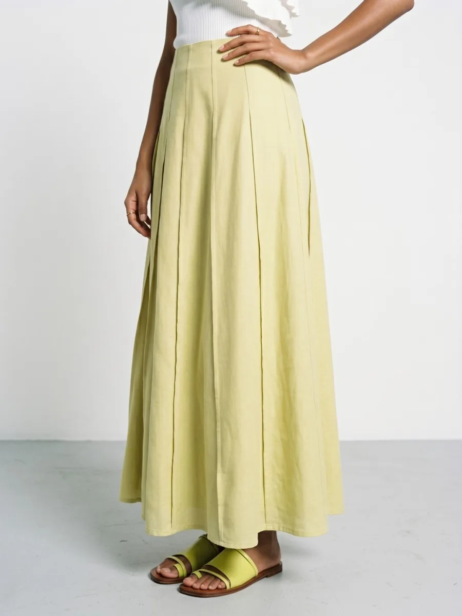 Women Midi A-Line Skirt