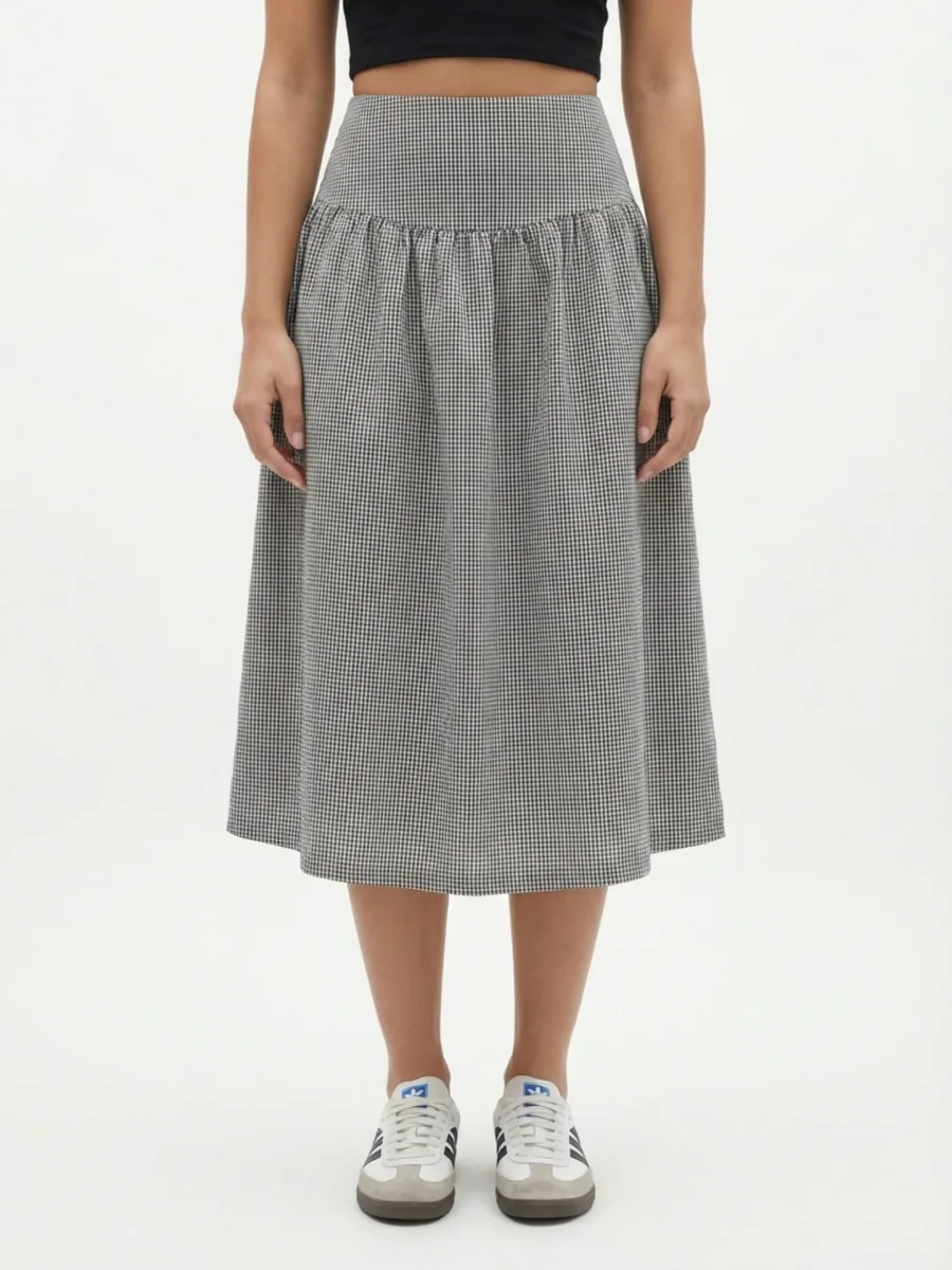 Silky Pleated Skirt