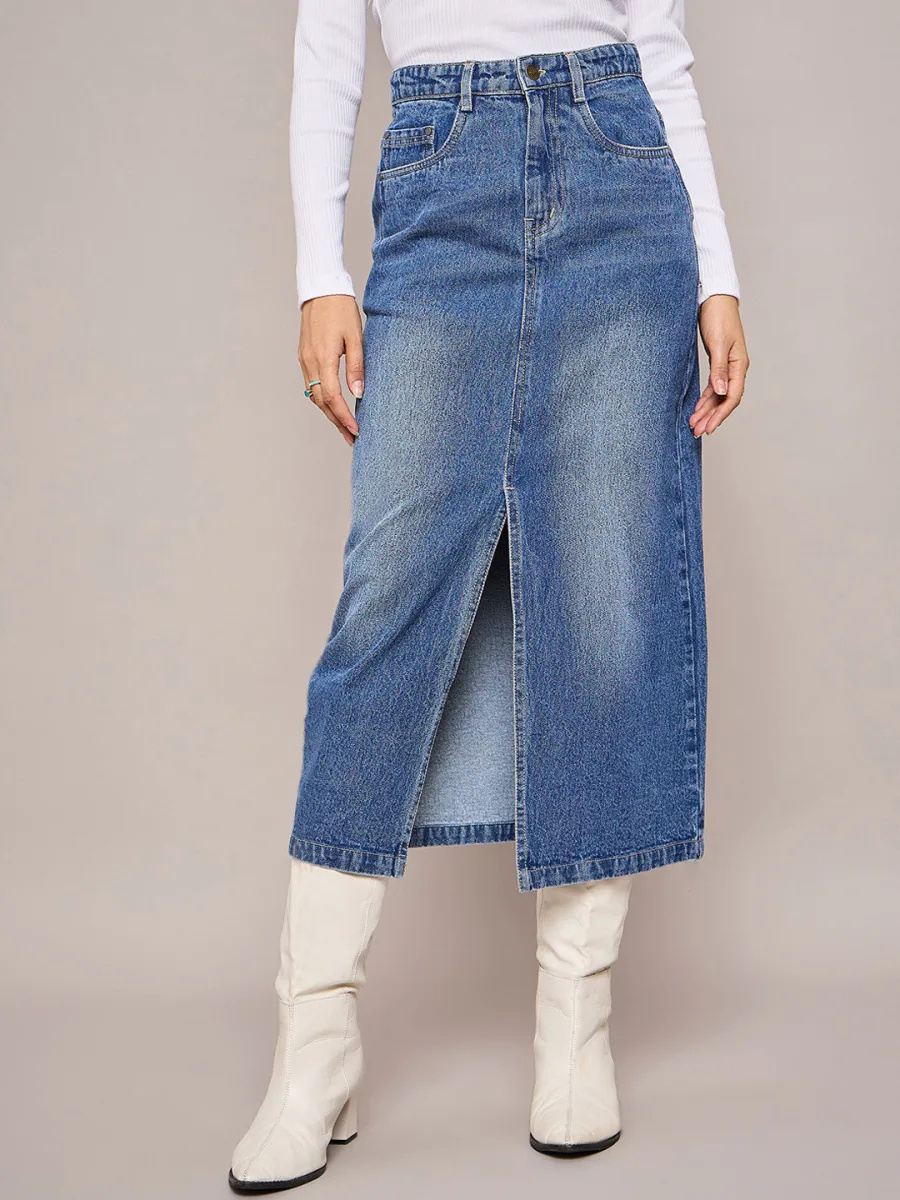 Women Pencil Midi Skirt