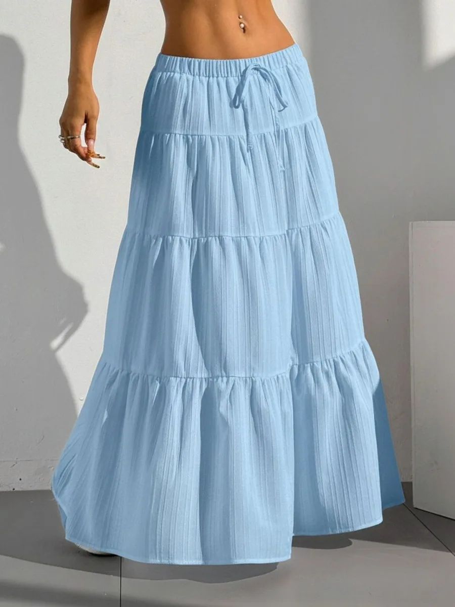 Striped Flared Skirts