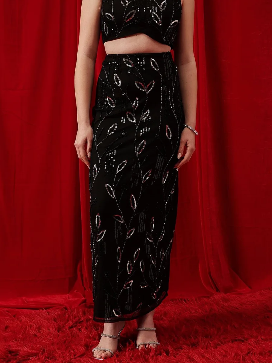 Embellished A-Line Maxi Skirts