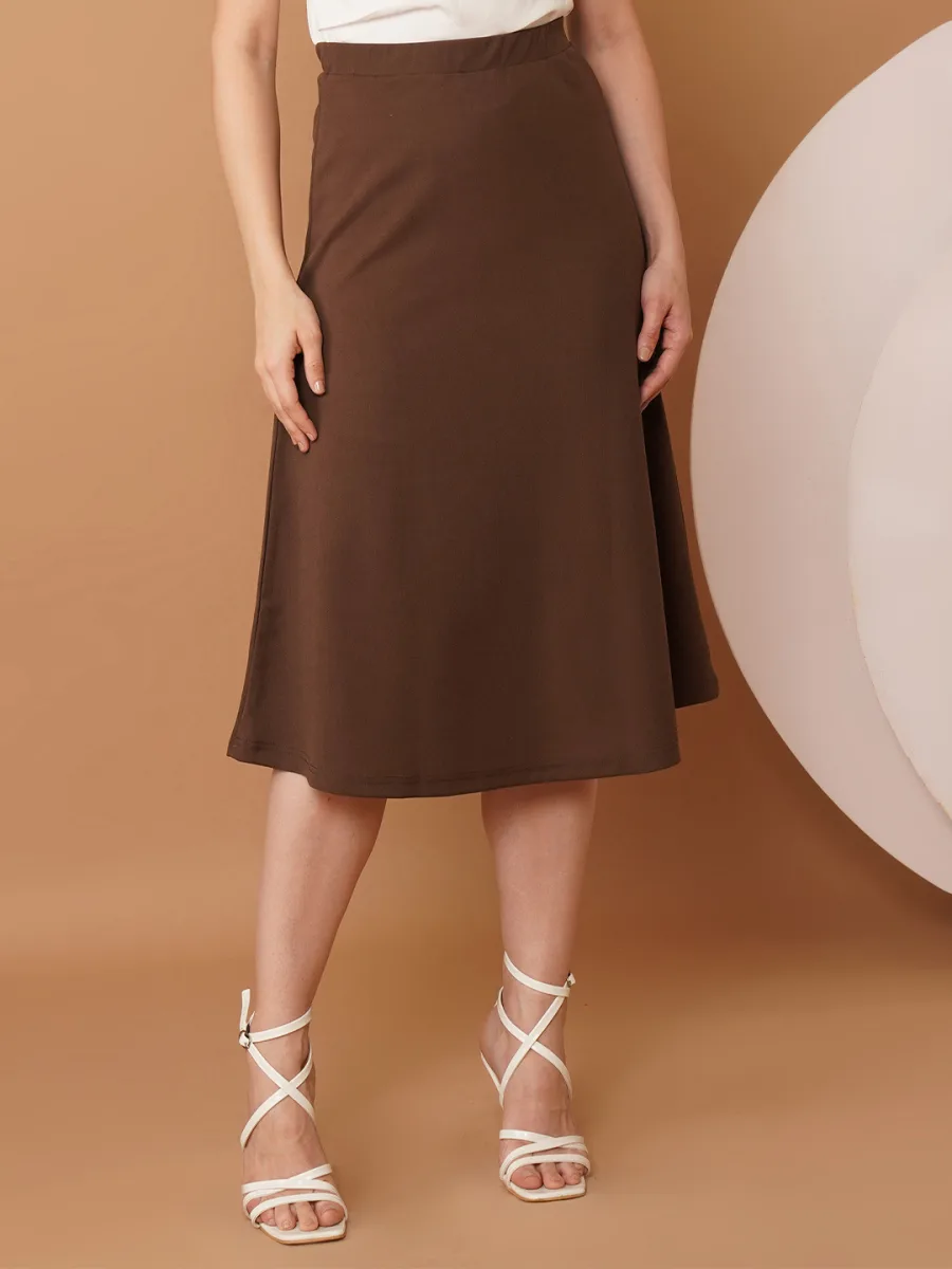 A-Line Midi Skirt