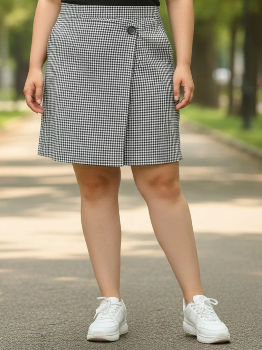 High Rise Knee Length Skorts