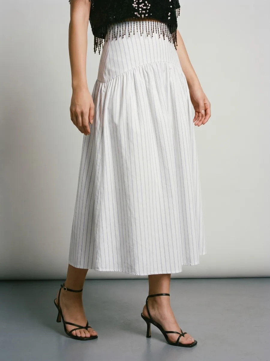 Women Striped A-Line Skirt