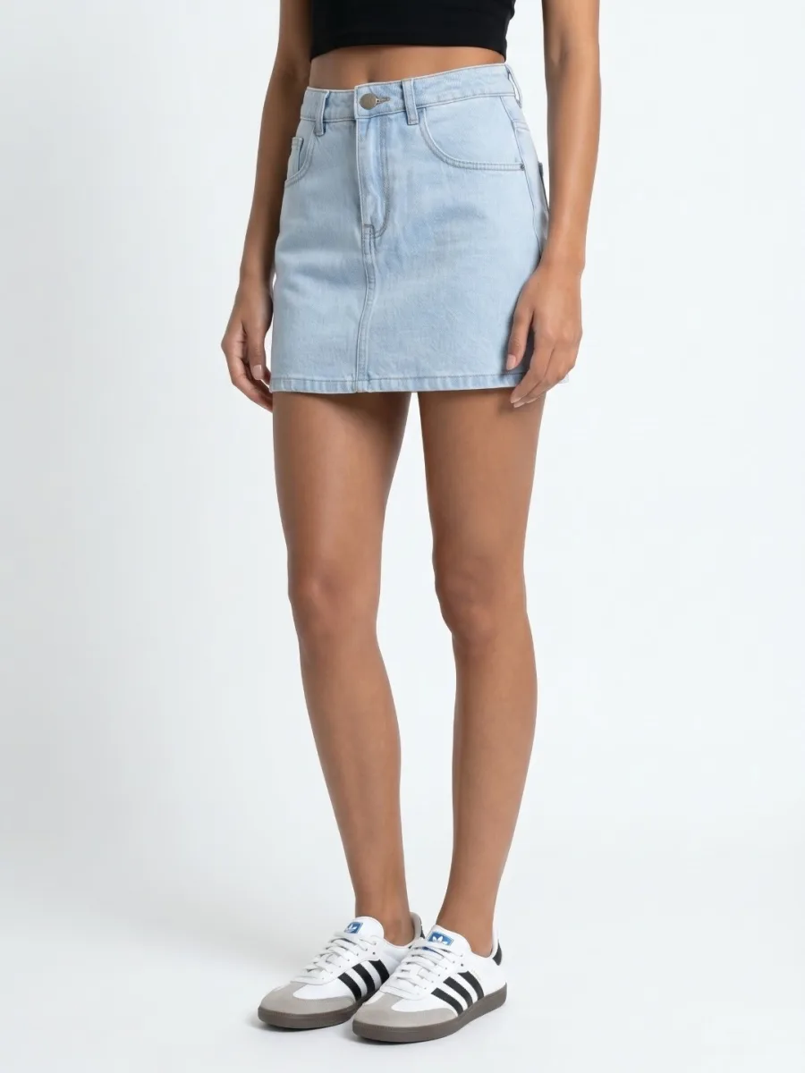 Silky A-Line Skirt