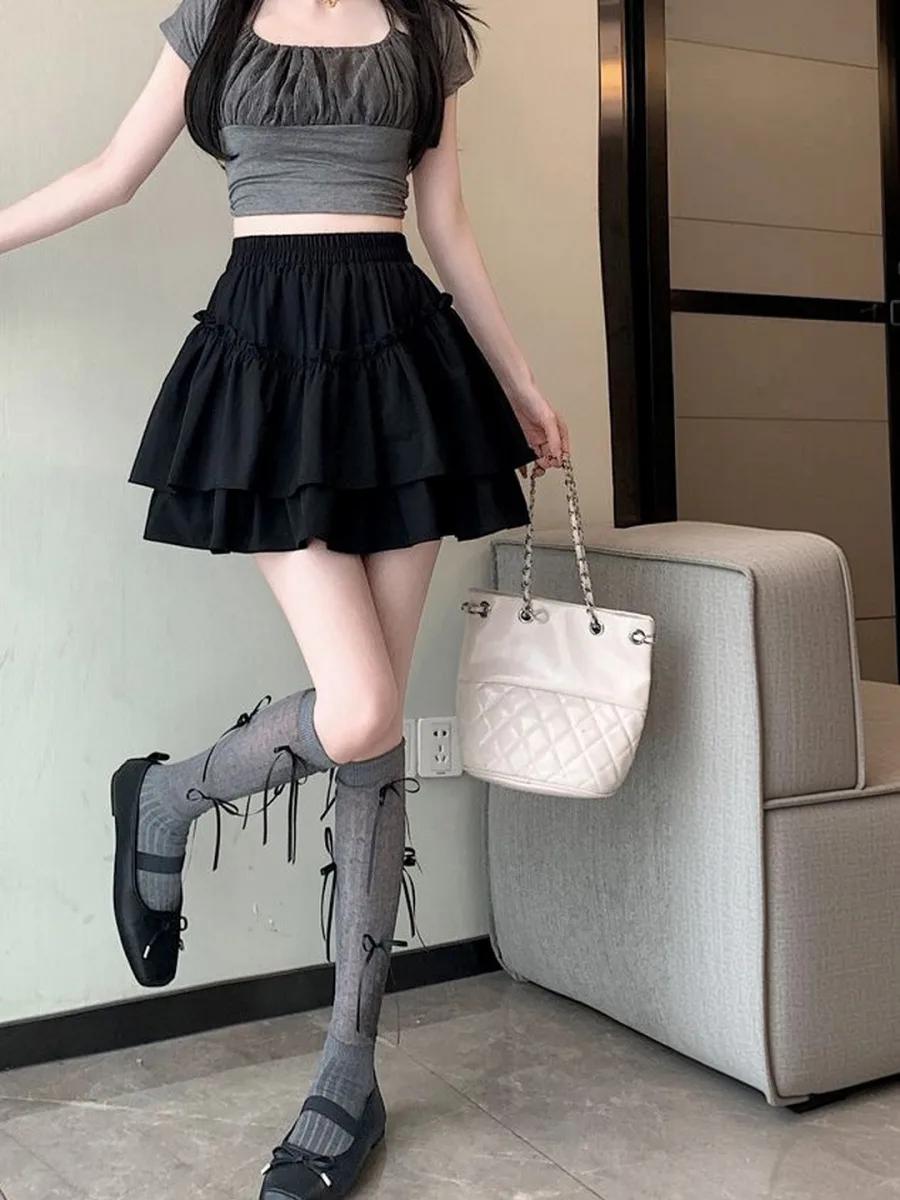 Women Tiered Mini Skirt