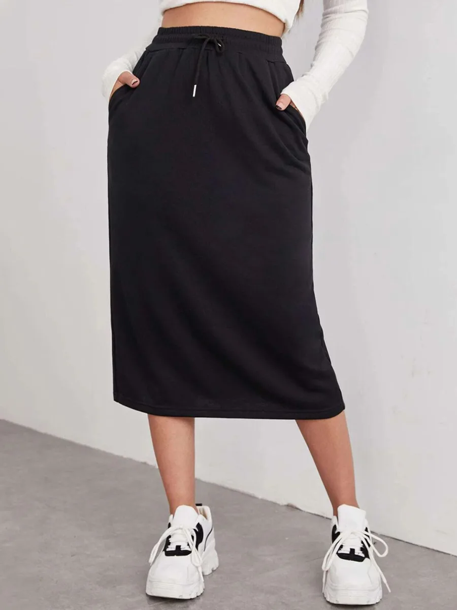 Midi Straight Skirt