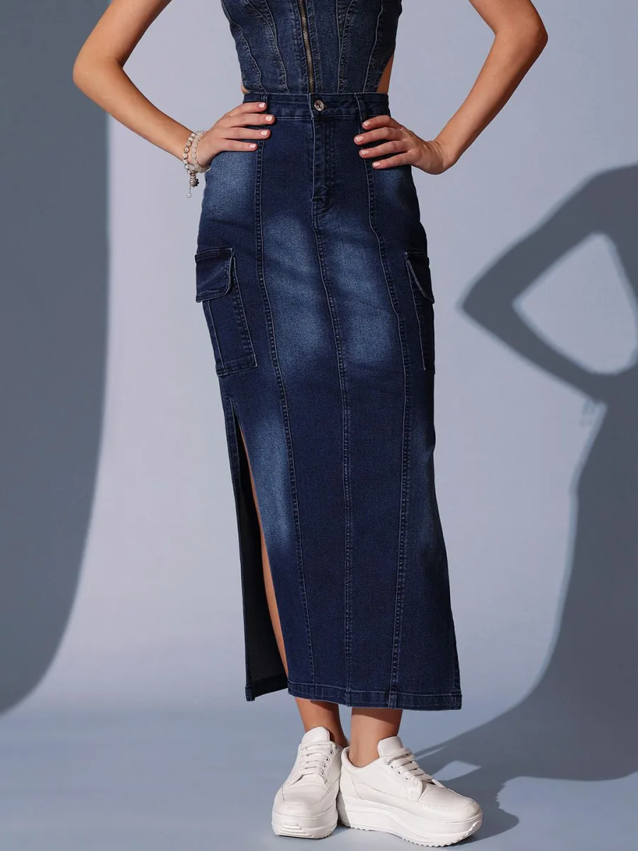 A-line Maxi Length Skirt