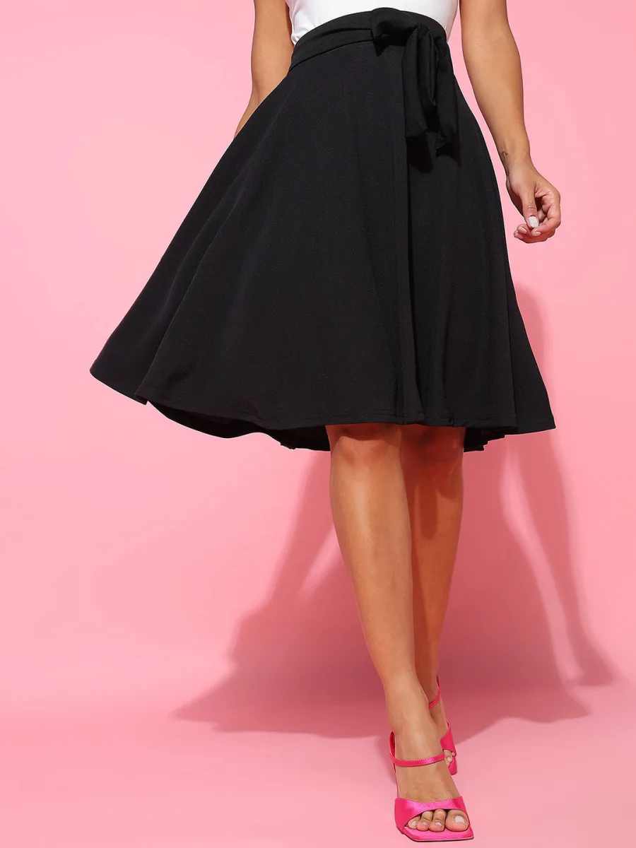 Knee Length Flared Skirt