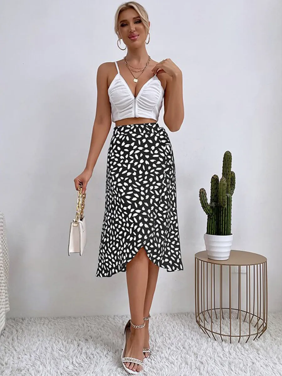 Printed Wrap Skirts