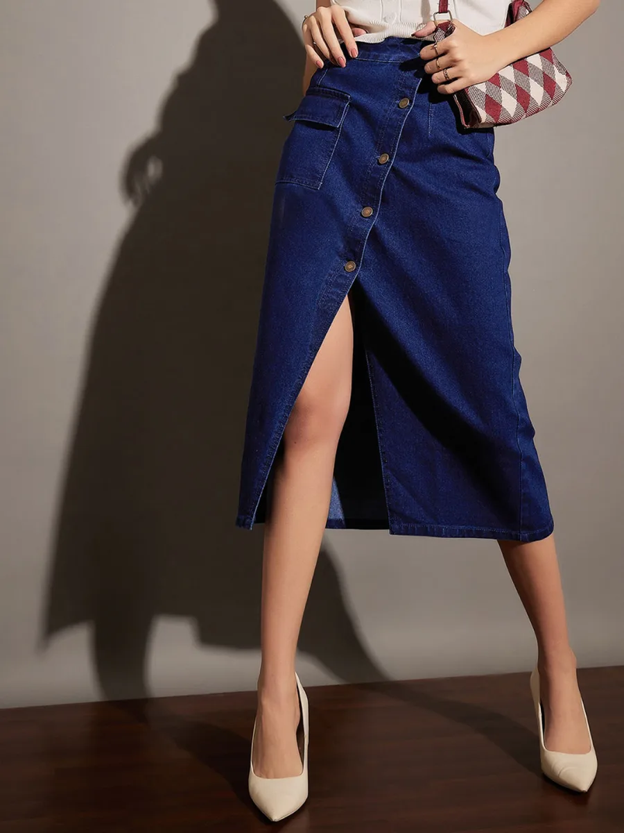 A-Line Denim Skirt