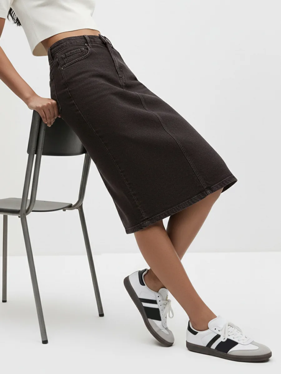 Women Straight Denim Skirts