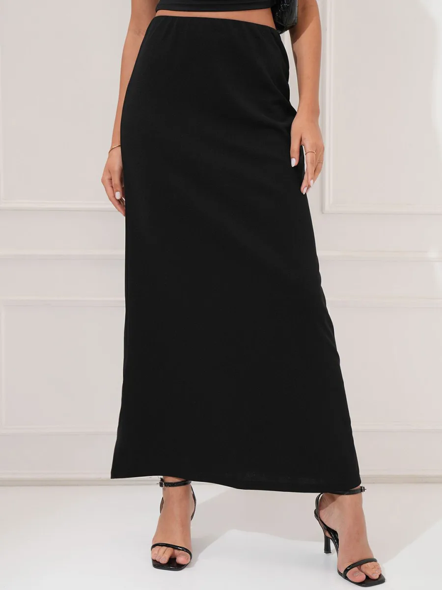 Fitted Fit Pencil Maxi Skirts