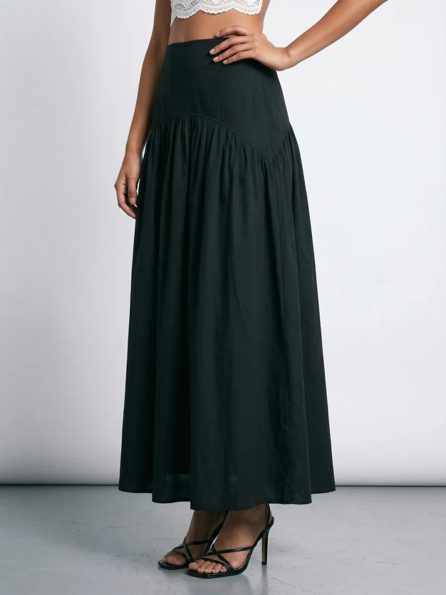 Women Pure Cotton A-Line Skirt