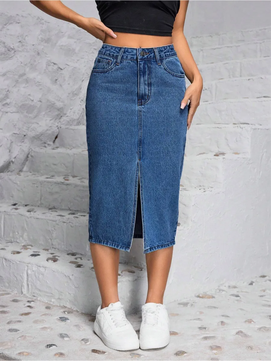 Women Denim Pencil Skirts