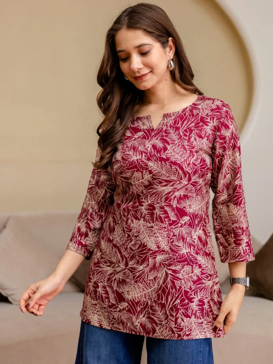 Botanical Printed Kurti