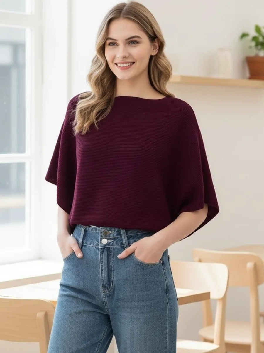 Batwing Sleeve Top