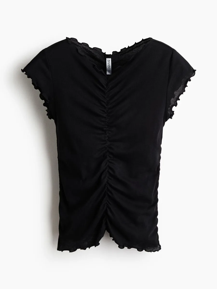 Draped Cotton Top