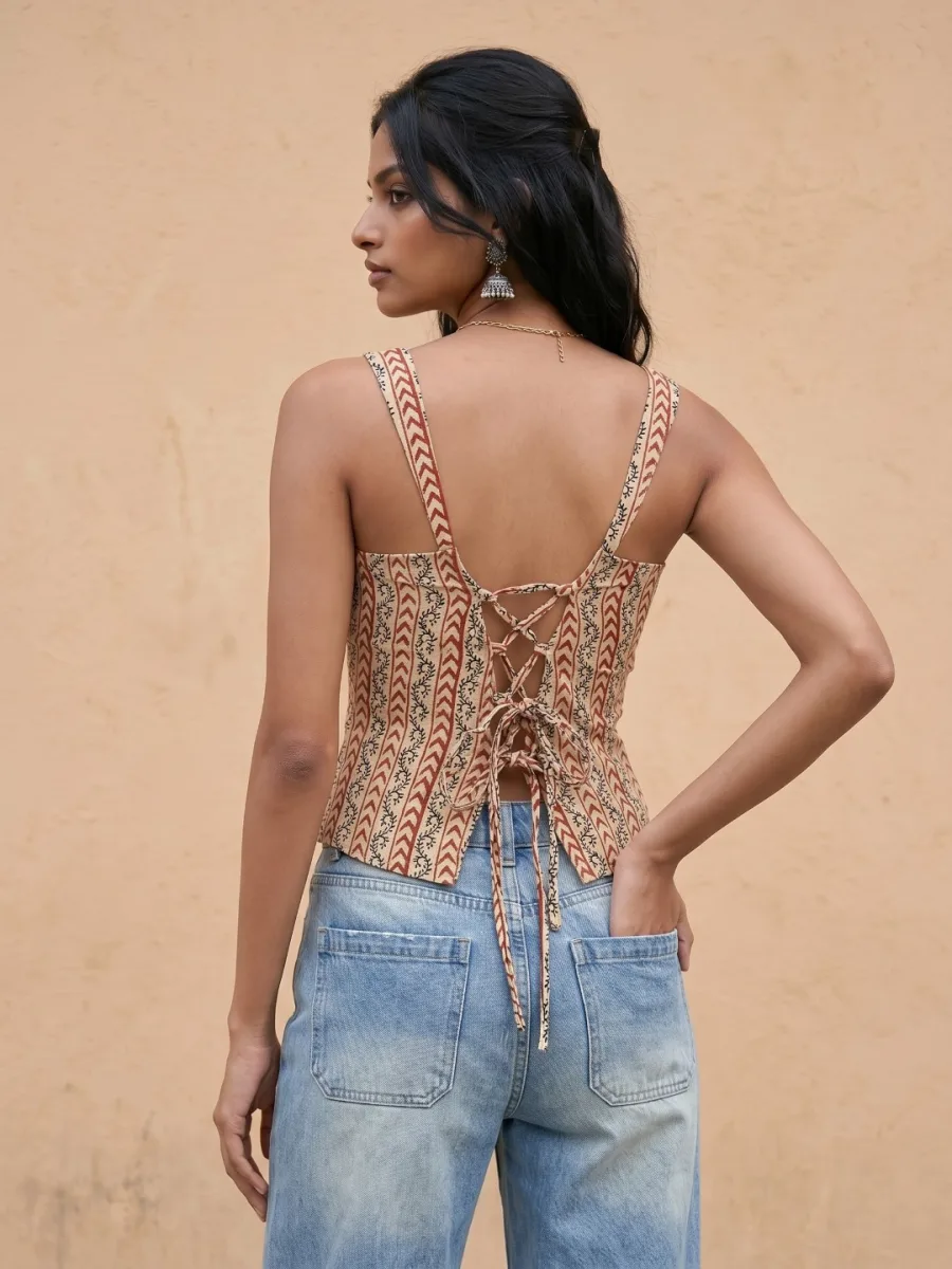 Geometric Print Top