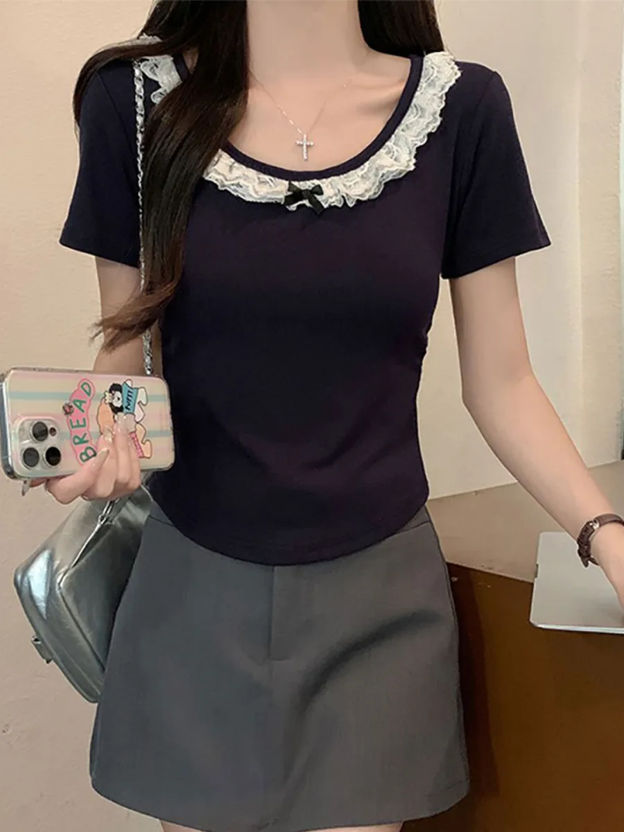 Round Neck Lace Top