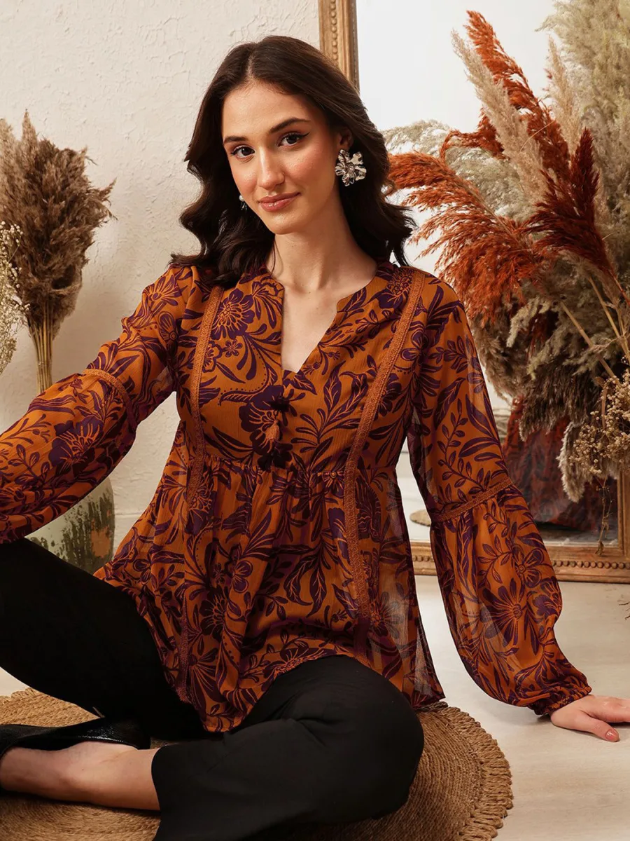 Dewy Peplum Top